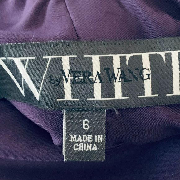 ✨💃👰🤵 White by Vera Wang V-Neck Wrapped Bodice Dress - Picture 8 of 16